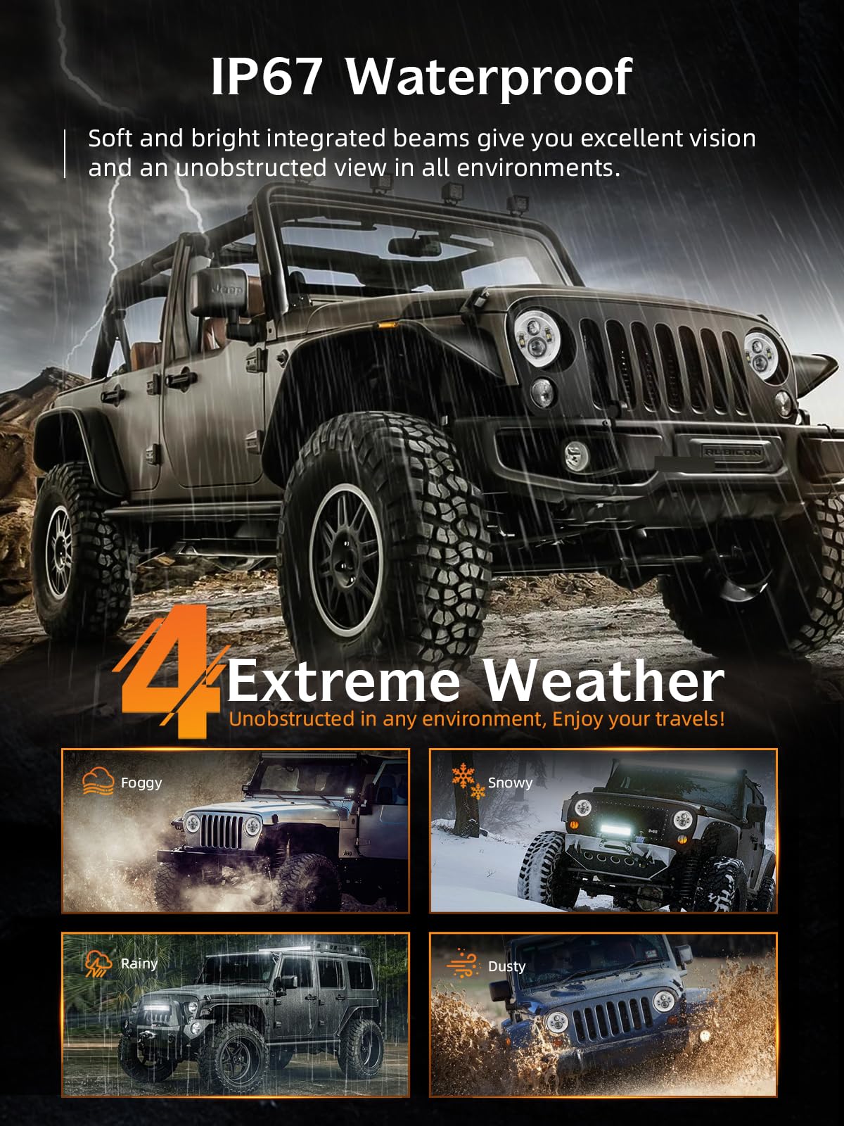 UNI-SHINE H4-H13 adapter and packaging for broad vehicle compatibility