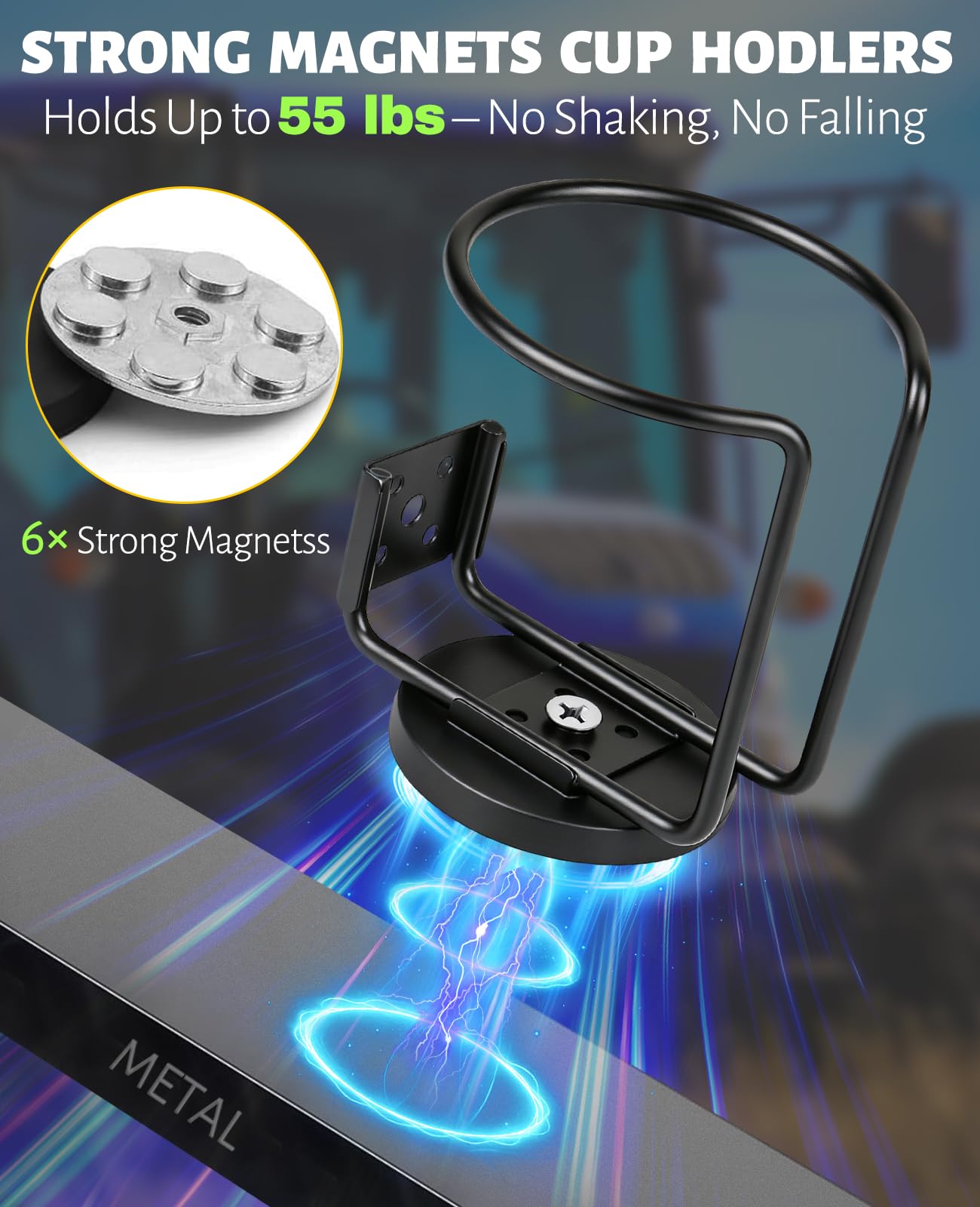UNIGT magnet close-up with rubber coating protecting surfaces