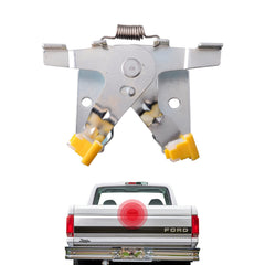unikpas front view of tailgate latch showing solid construction and fit