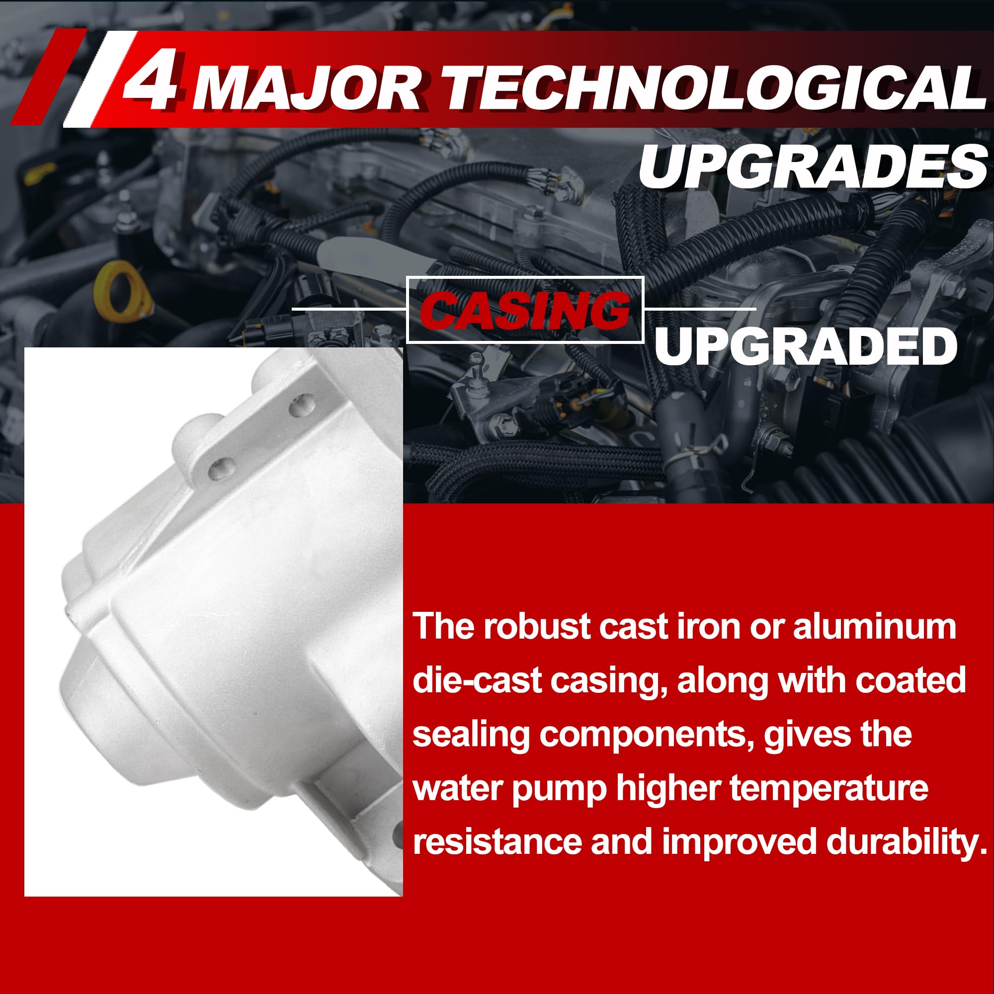 UNITHUB casing detail showing cast casing strength for heat resistance