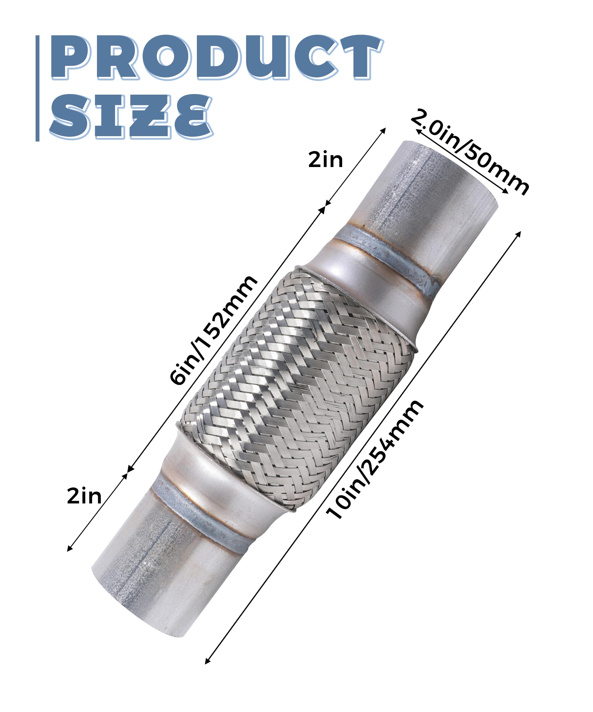 UNLRAE close-up of double-braided stainless steel highlighting corrosion resistance