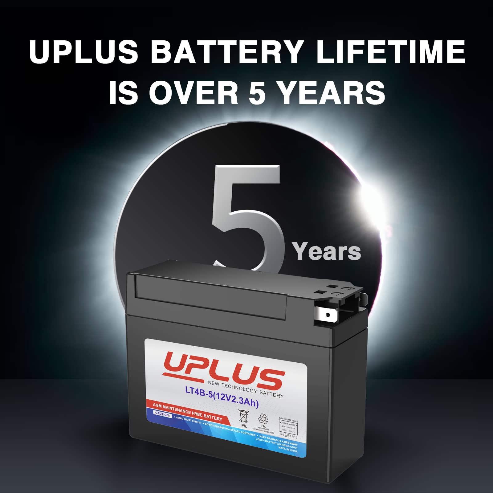 UPLUS terminal detail with [+ -] tabs clearly visible for correct fit