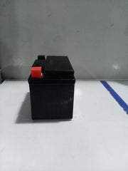 UPLUS battery side view highlighting compact dimensions for tight motorcycle battery bays
