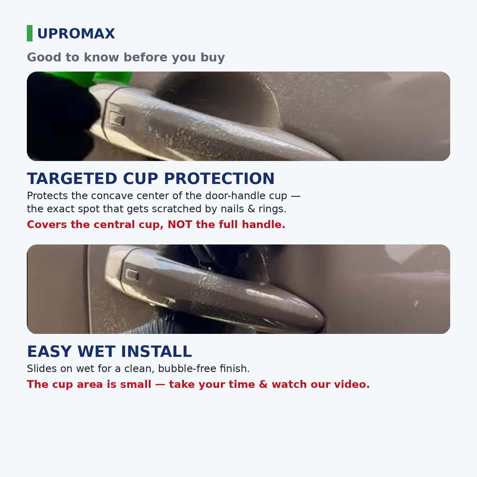 Upromax protector on black sedan in driveway preserving original paint