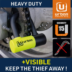 urban UR59 installed on a brake disc demonstrating immobilization benefit