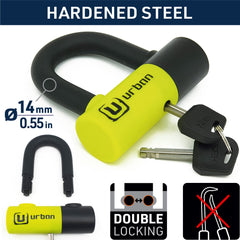 urban UR59 close-up of SEK anti-pick cylinder for reliable key security