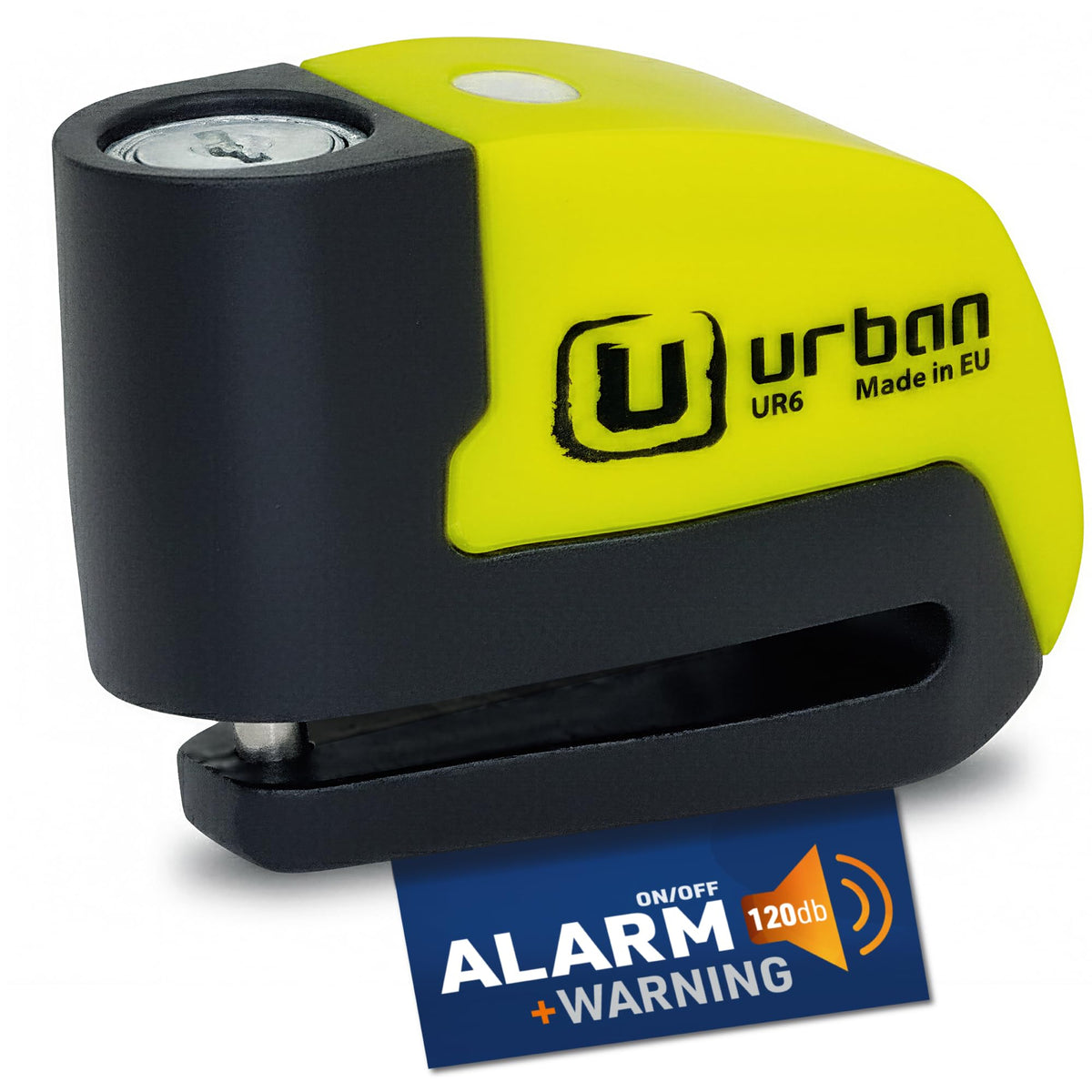 urban UR6 front view showing robust lock and alarm benefits