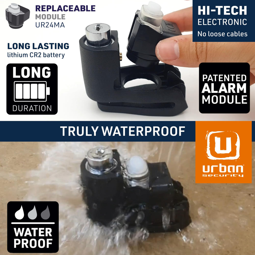 urban UR6 waterproof seal detail protecting electronics in rain