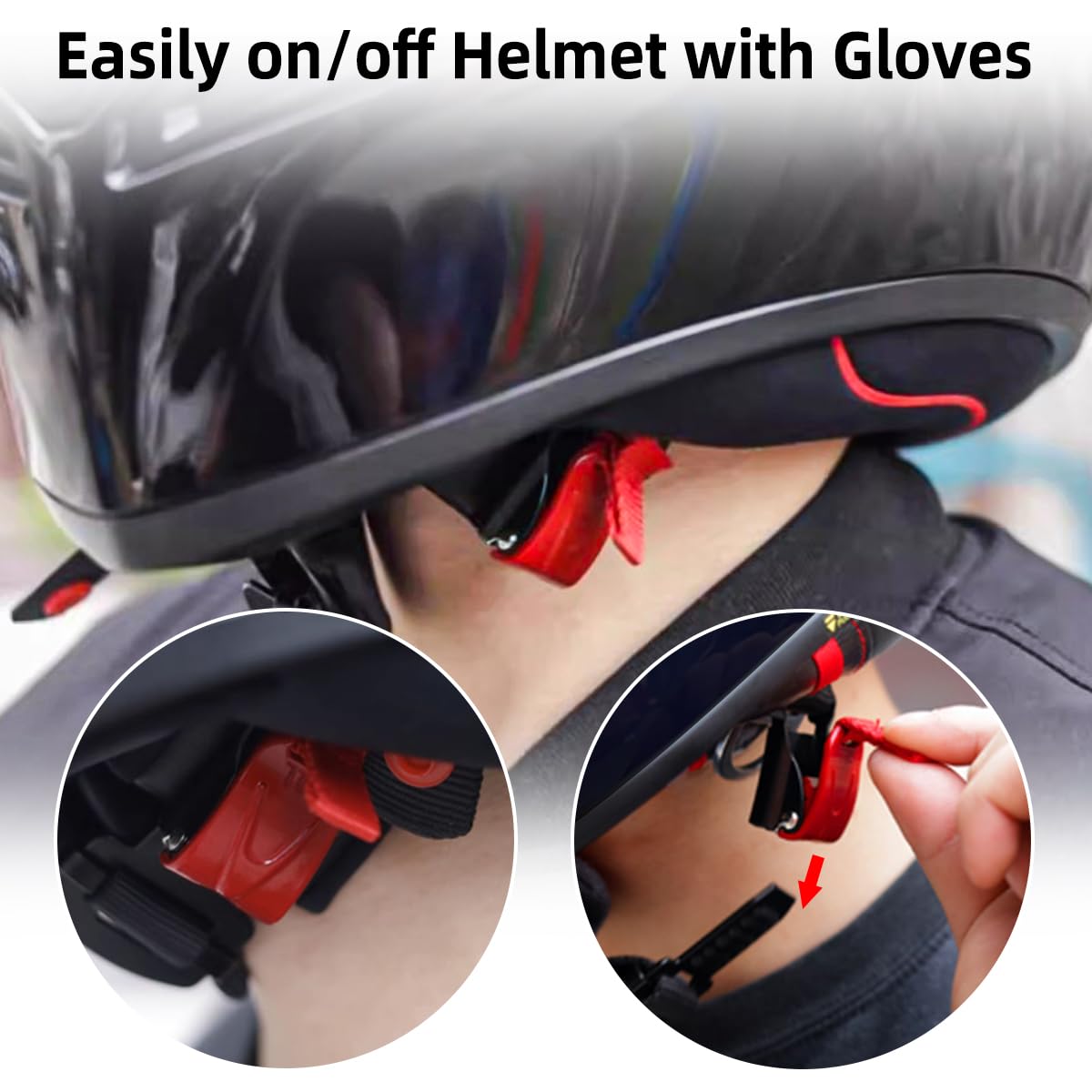 URLWALL pull cord being used with gloved hand for quick one-second release
