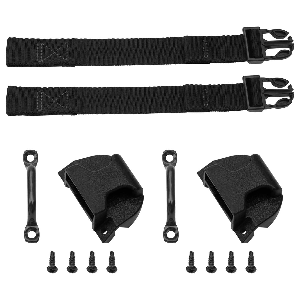 URYKEC buckle kit front view showing two bottom-side fasteners and secure connection