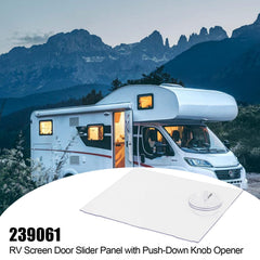 URYKEC slider installed in an RV door demonstrating smooth real-world function