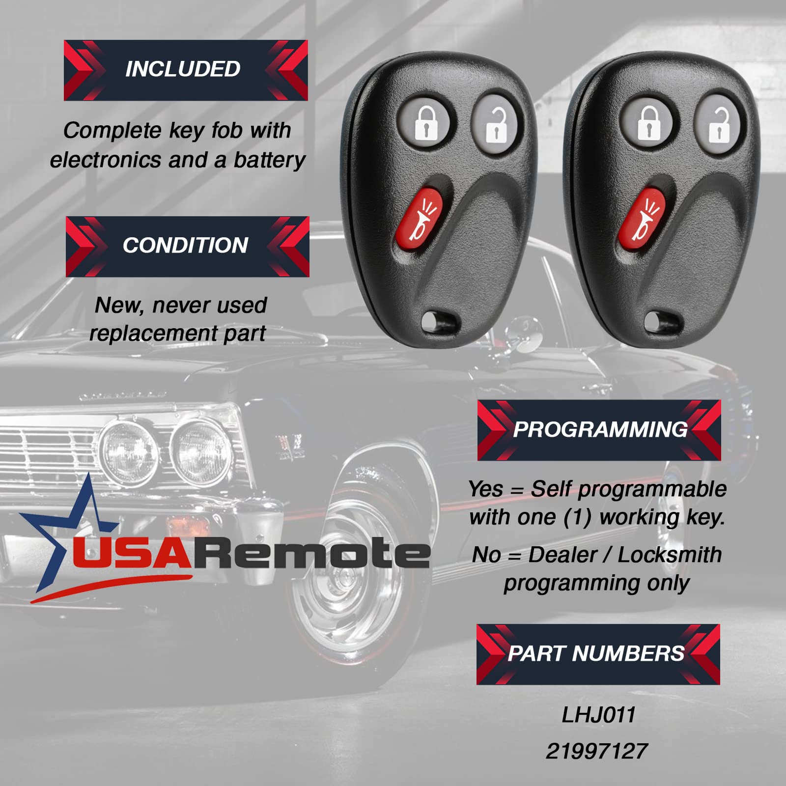 USARemote back casing showing FCC ID for compatibility confirmation benefit