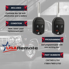USARemote close-up of buttons and branding for reliable tactile operation