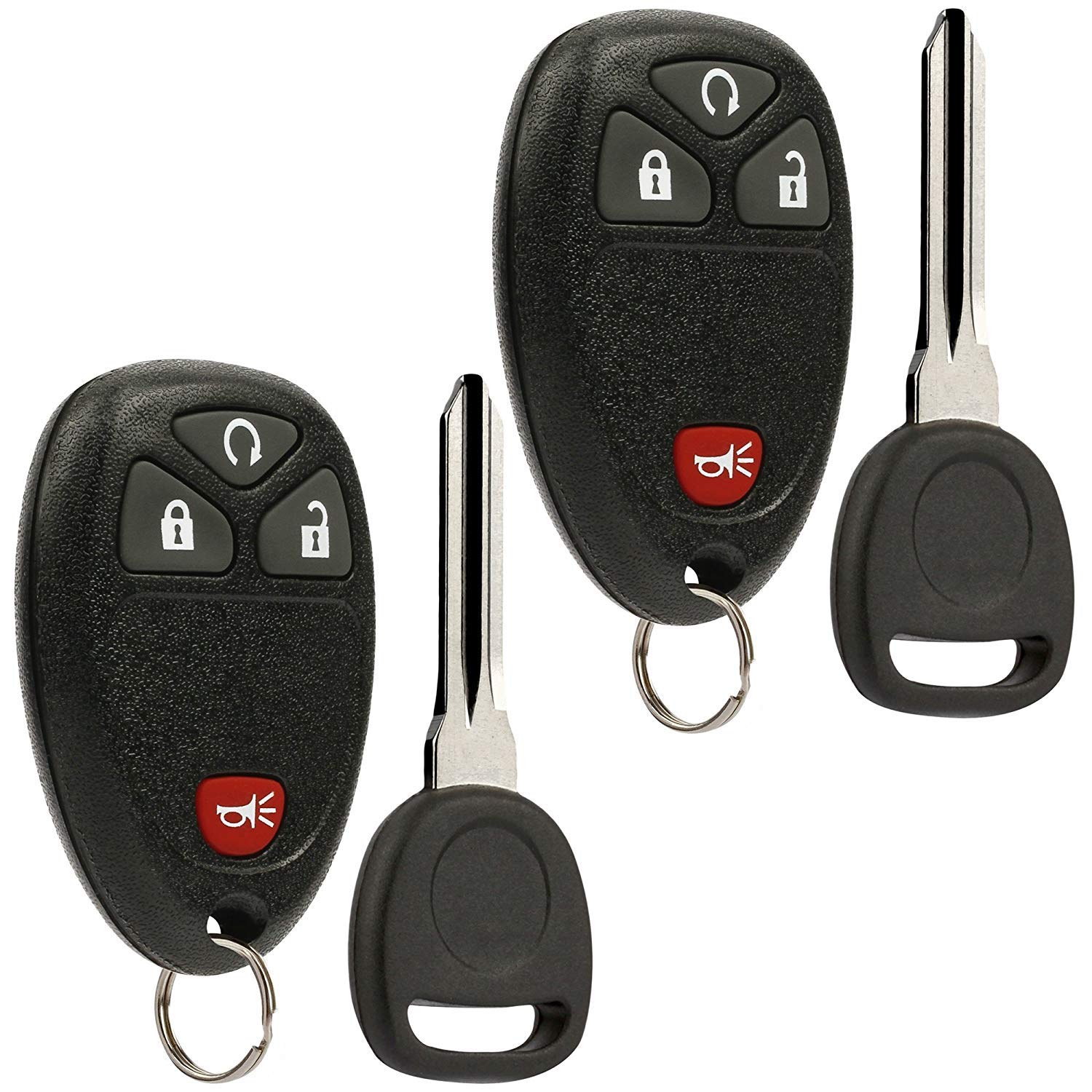 USARemote front view of two fobs showing buttons and ready-to-program benefit