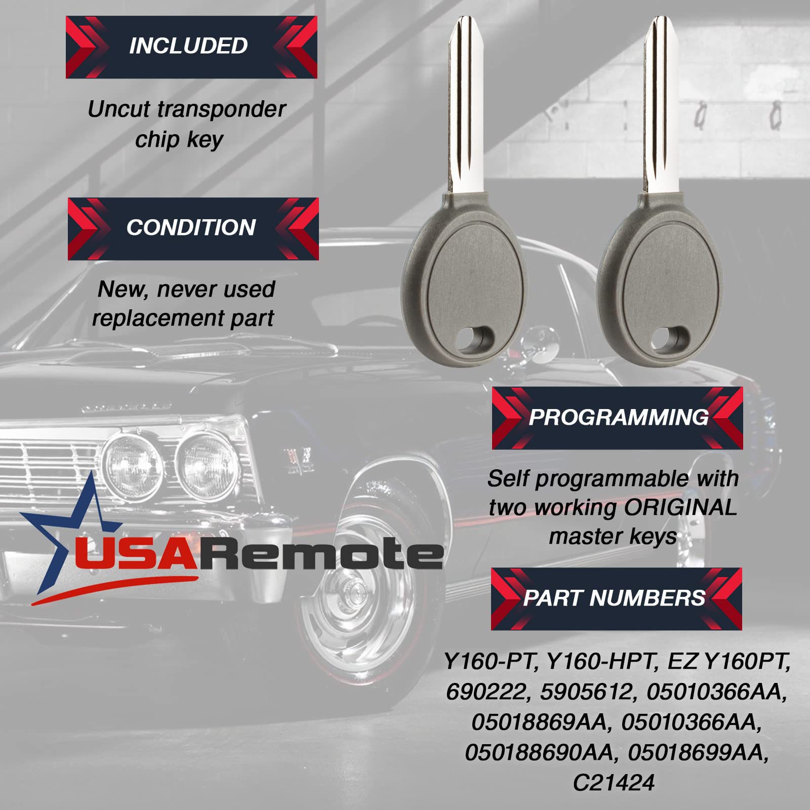 USARemote two uncut transponder chips side-by-side showing spare convenience