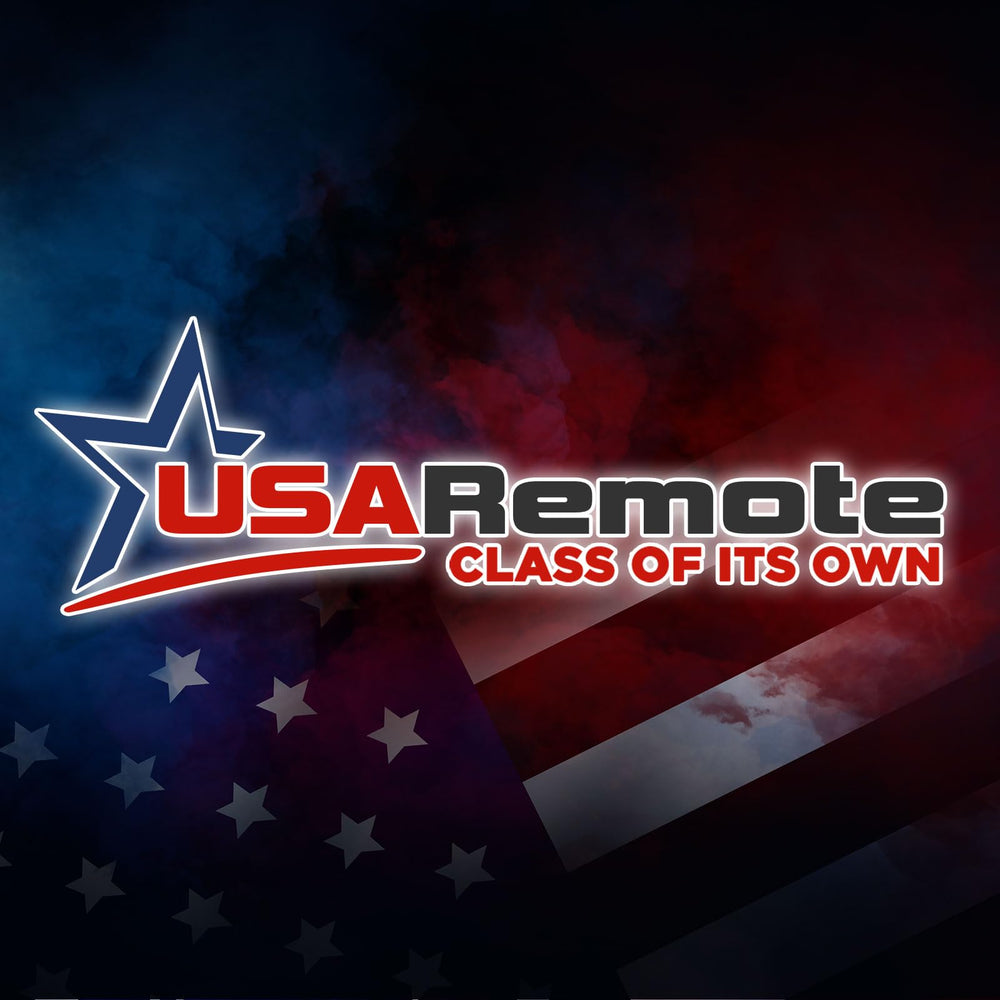 USARemote detail of label area and FCC ID space, helps verify compatibility