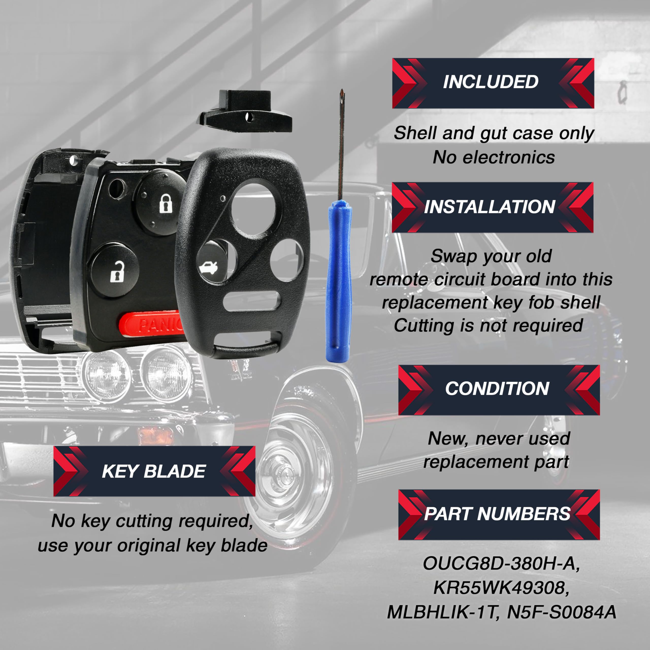 USARemote small screwdriver and screw included for convenient assembly