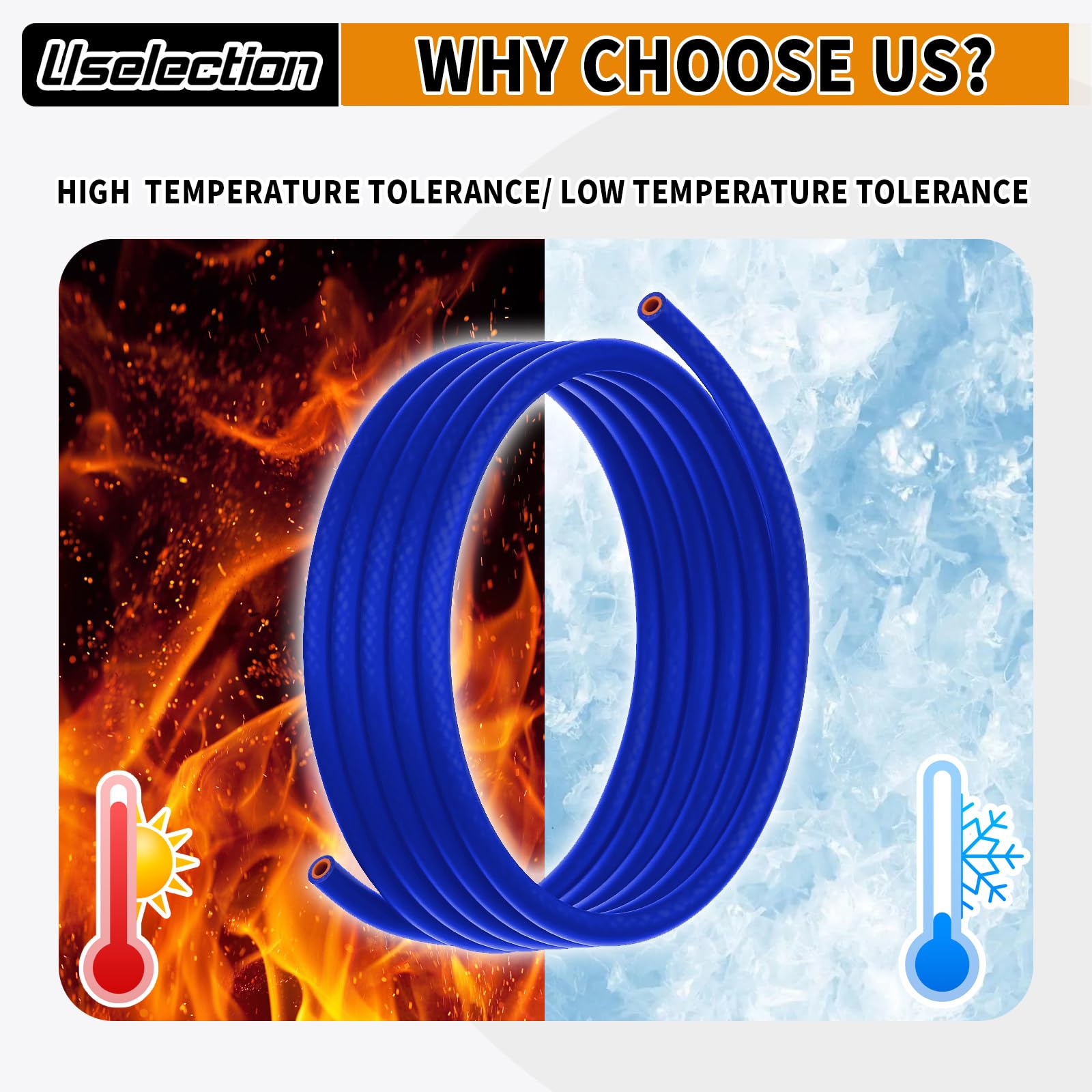 Uselection full five‑foot length uncoiled showing available material for custom runs
