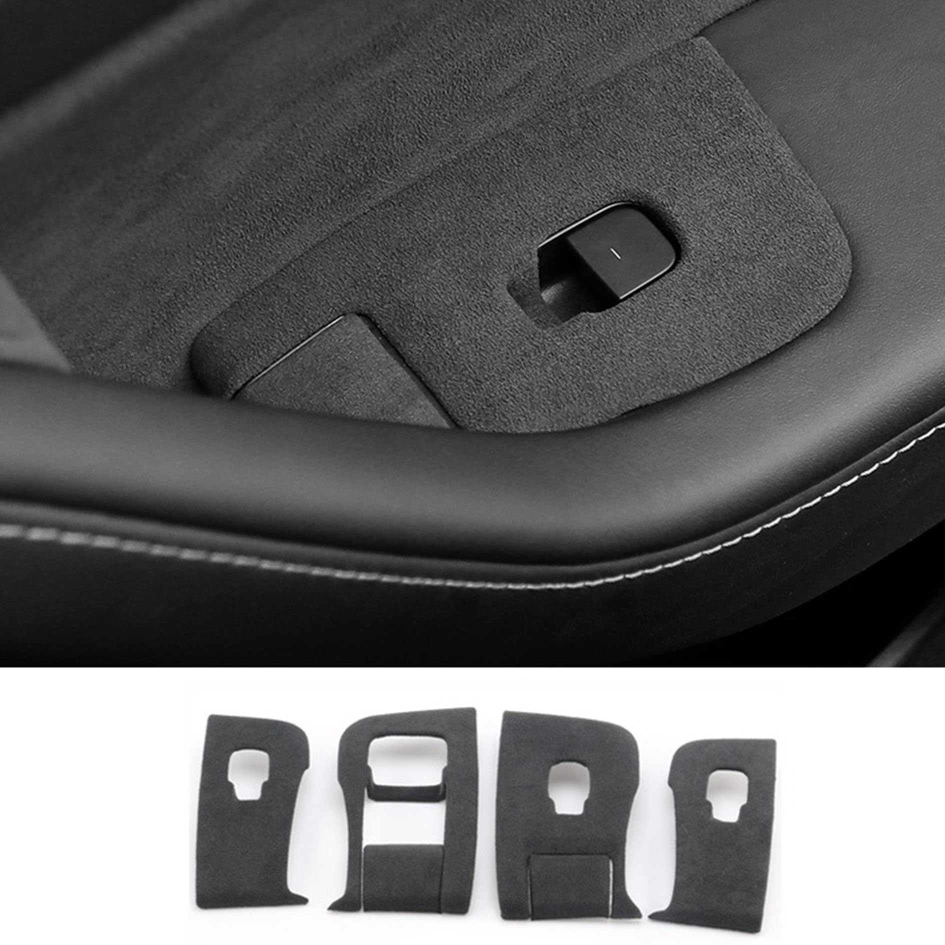 ushilife suede trim front panel showing clean coverage and refined look