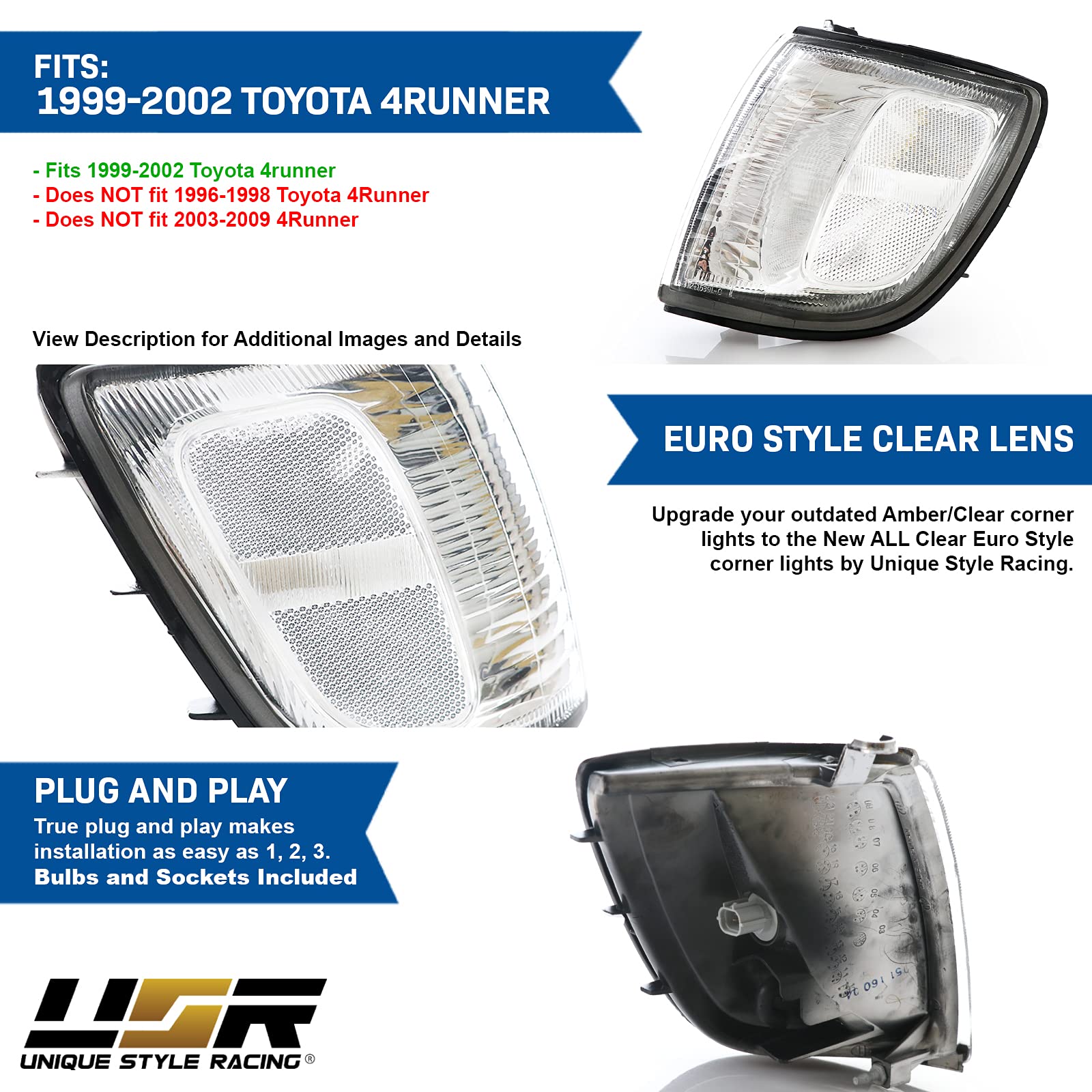 USR DEPO clear lens close-up highlighting crisp optics and finish