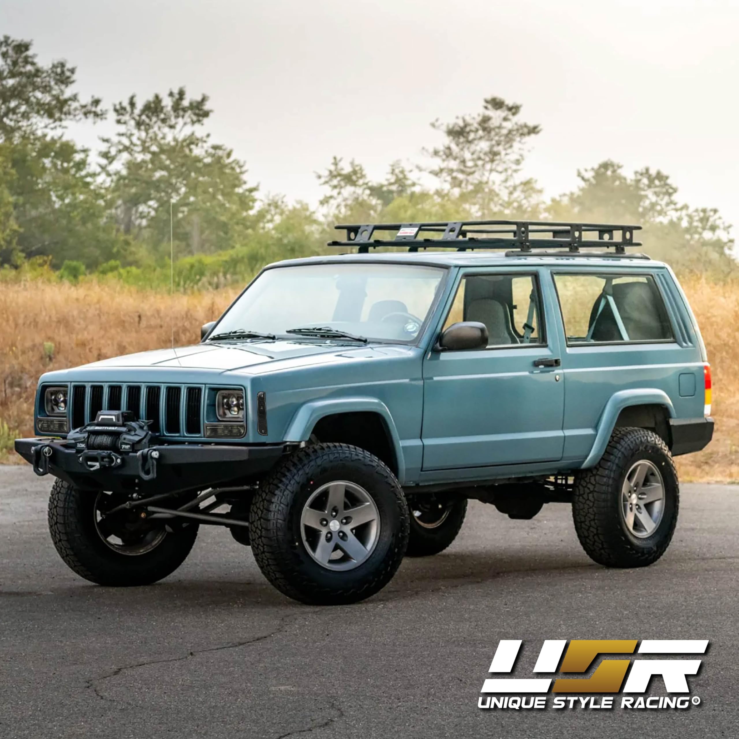 USR DEPO lifestyle shot of Jeep on driveway showcasing refreshed front appearance