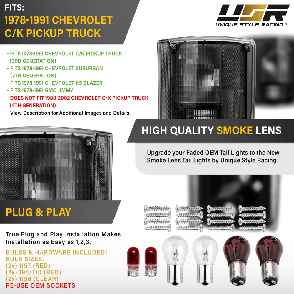 USR tail lamps illuminated at night showing improved rear visibility