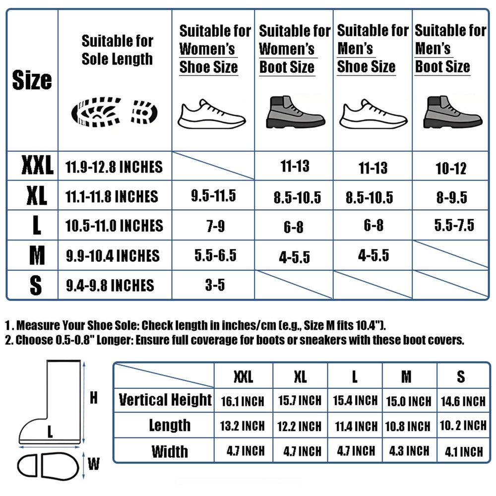 USHTH over work boots protecting shoes from mud and water