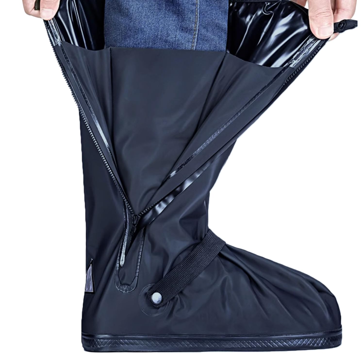 USHTH on commuter walking in rain for shoe preservation
