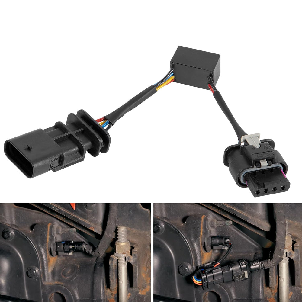 Ussuray front view of bypass harness showing connectors and compact design, reliable replacement