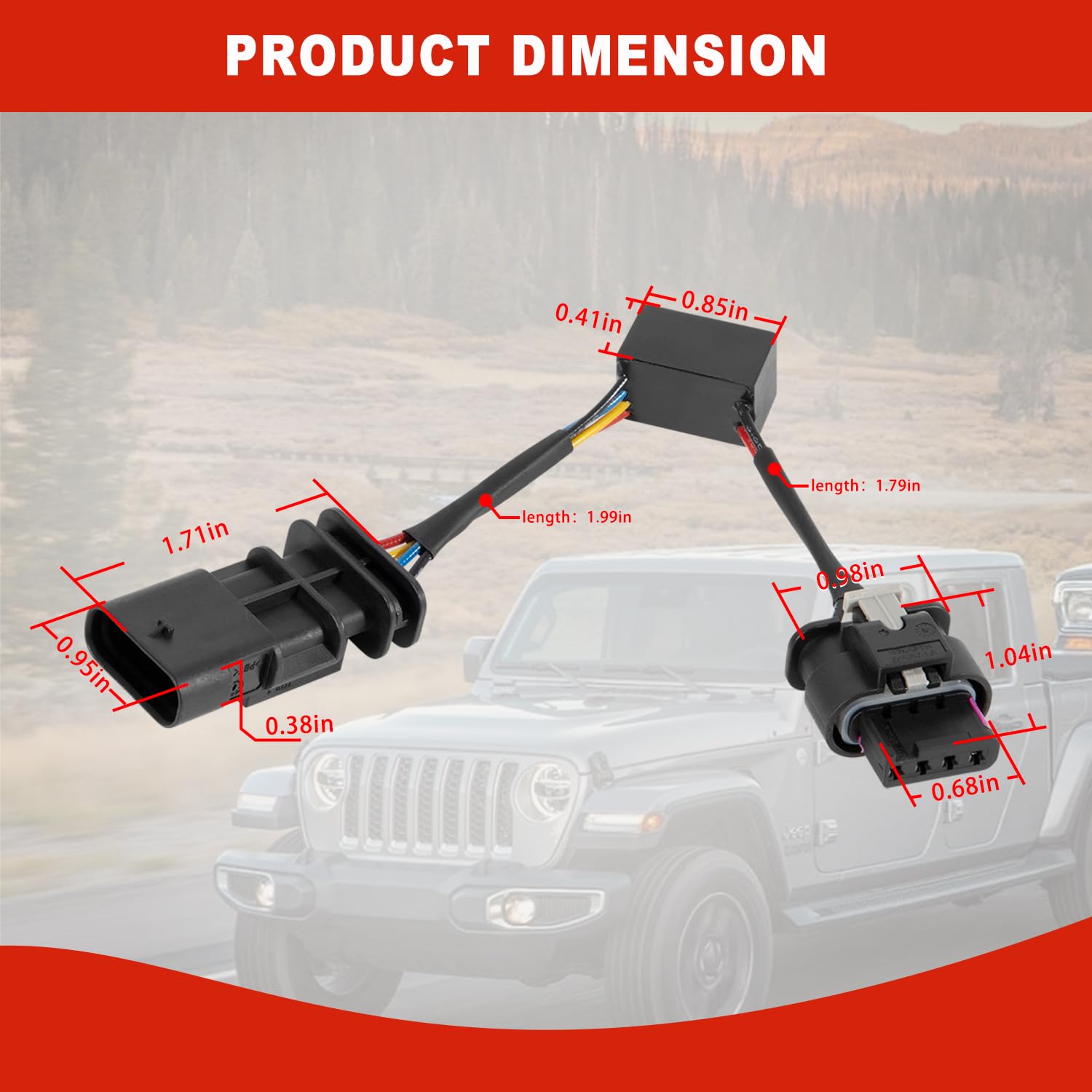 Ussuray harness next to ruler to show compact size and easy storage advantage