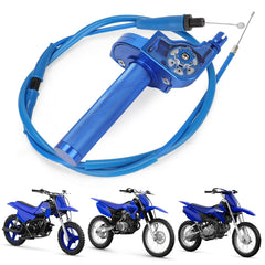 USTPO front view of blue throttle assembly showing fit and finish benefit