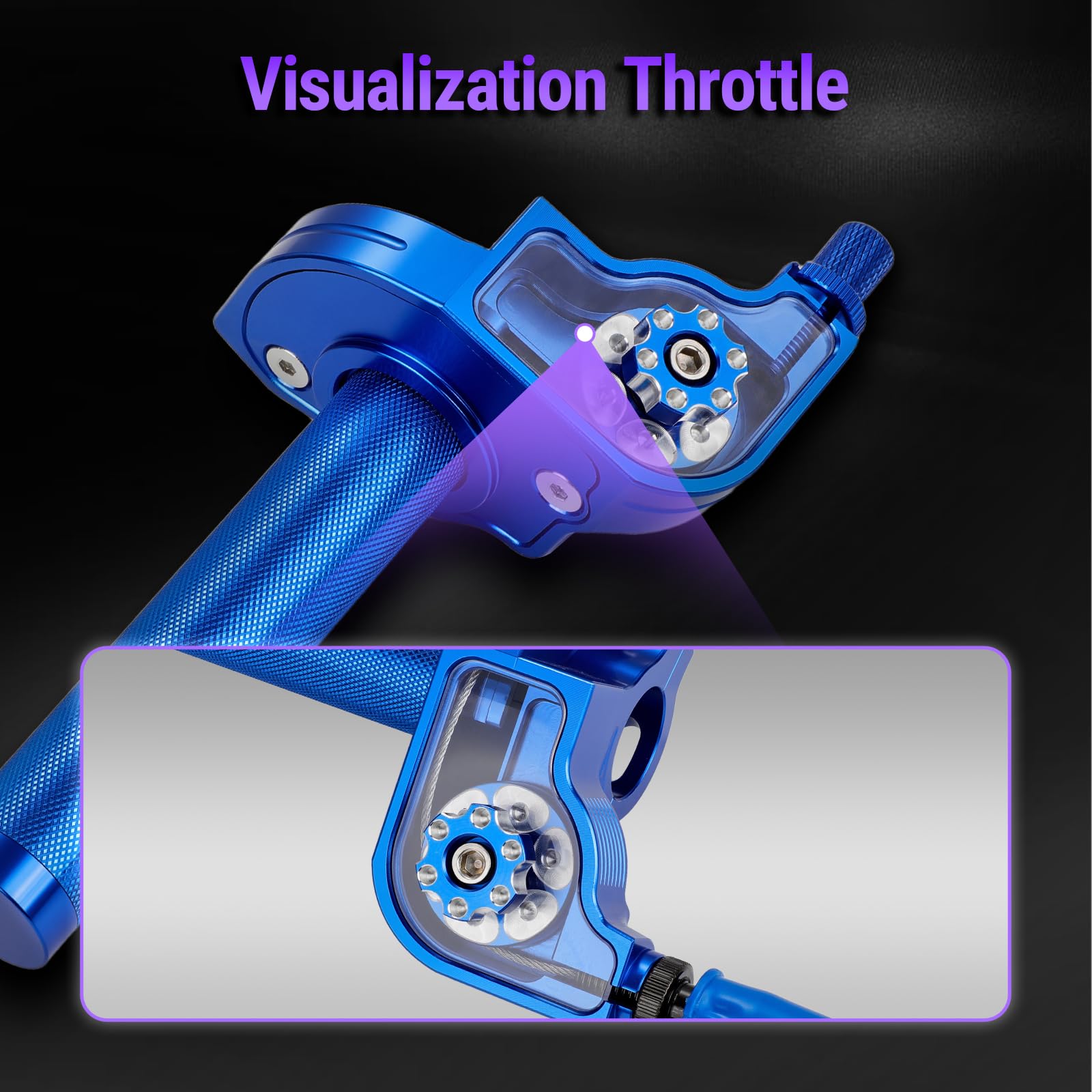 USTPO knurled grip detail providing better traction and control benefit