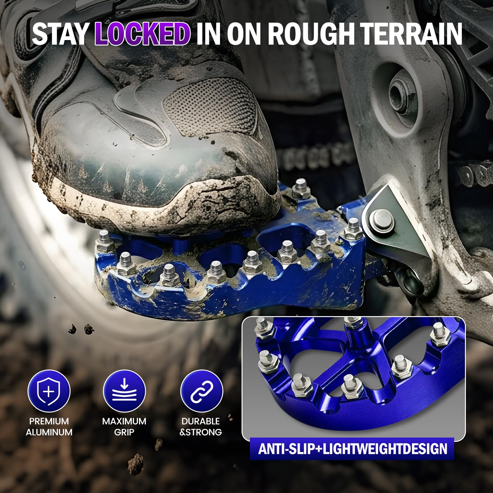 USTPO side profile highlighting 32% wider platform for balanced footing