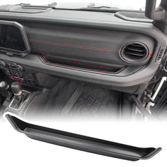 Utiiy front view grab bar tray showing clean fit and added storage benefit