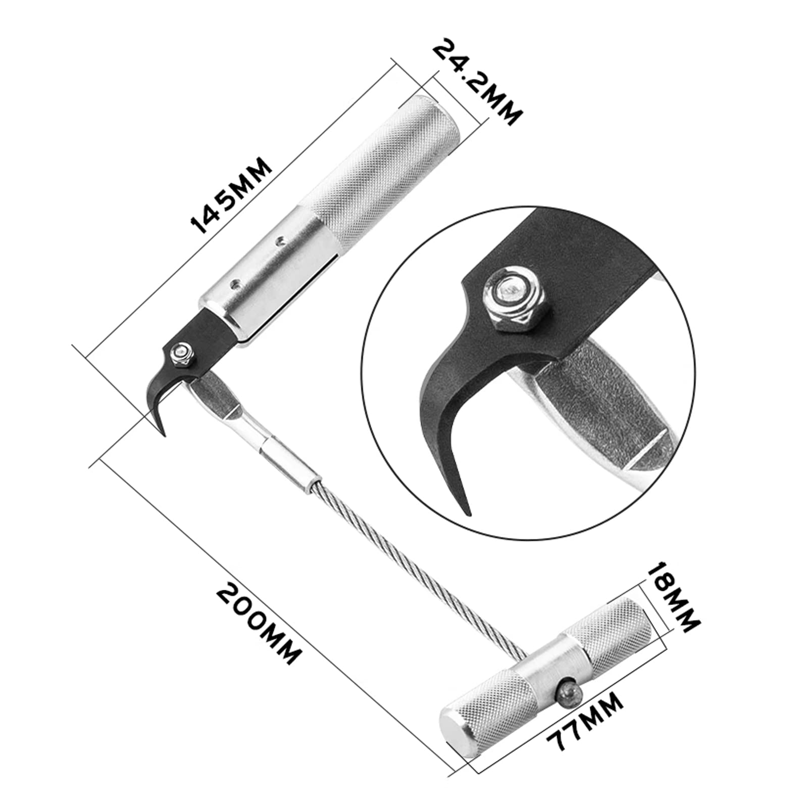 UTMALL rubber gasket knife closeup protecting seals during cuts