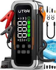 UTRAI front view of JS-40 jump starter showing compact benefits