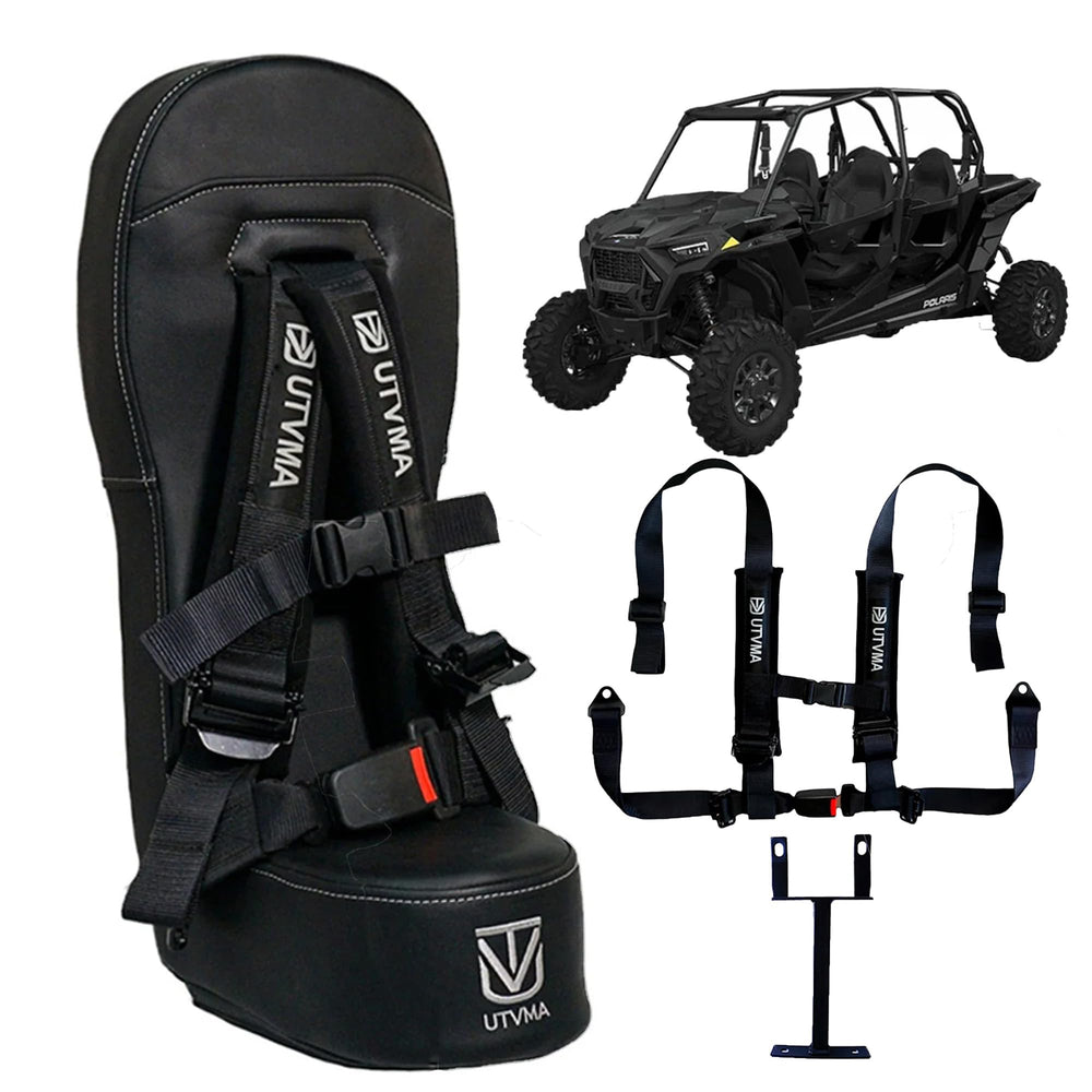 UTVMA front view bump seat showing compact profile and secure fit