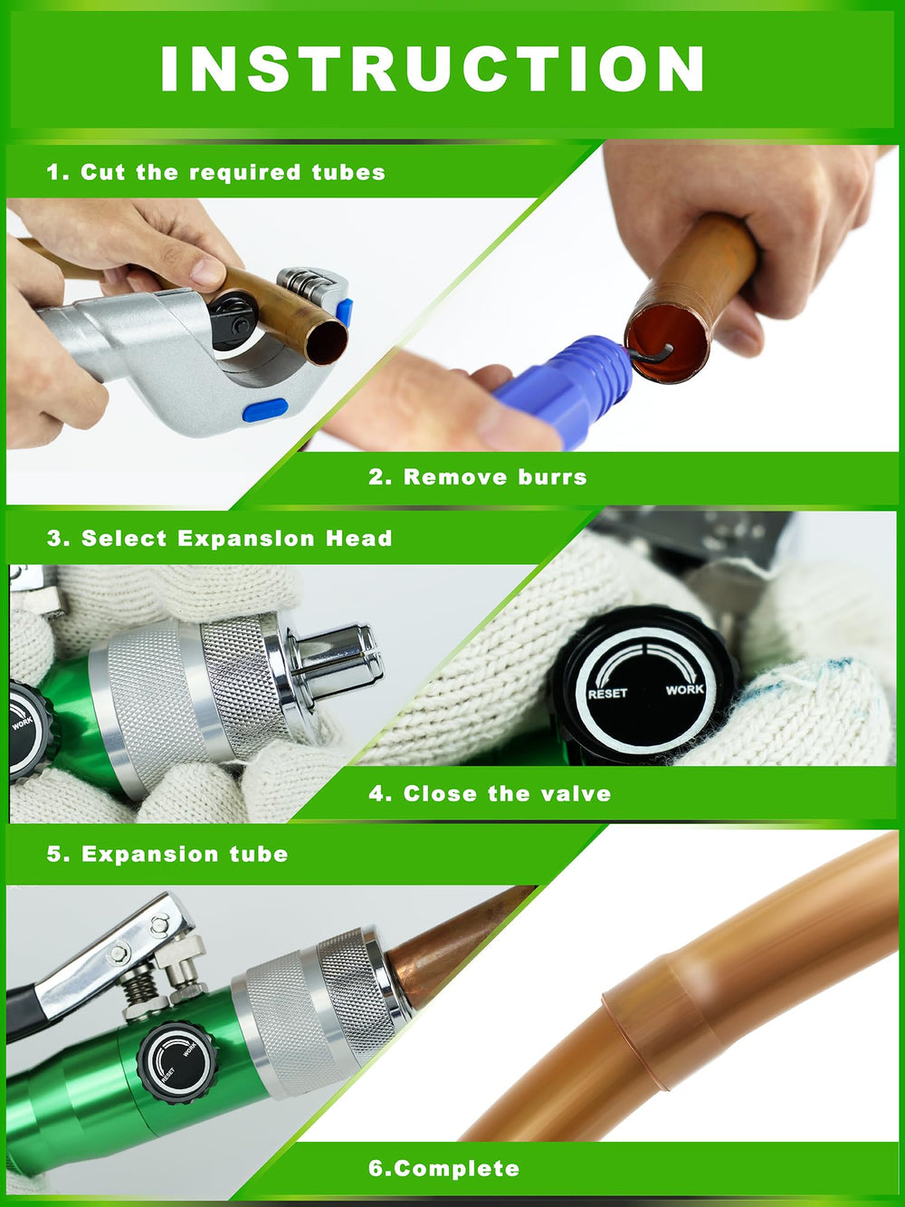 UTZIKO size comparison of tubes and dies illustrating fit and jobsite readiness