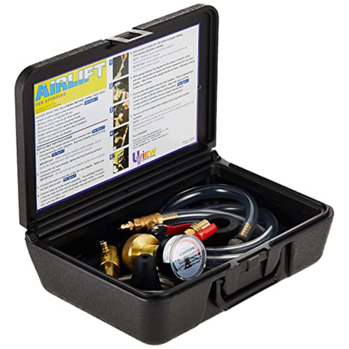 UView in-use garage setup demonstrating fast refill and airlock removal benefit
