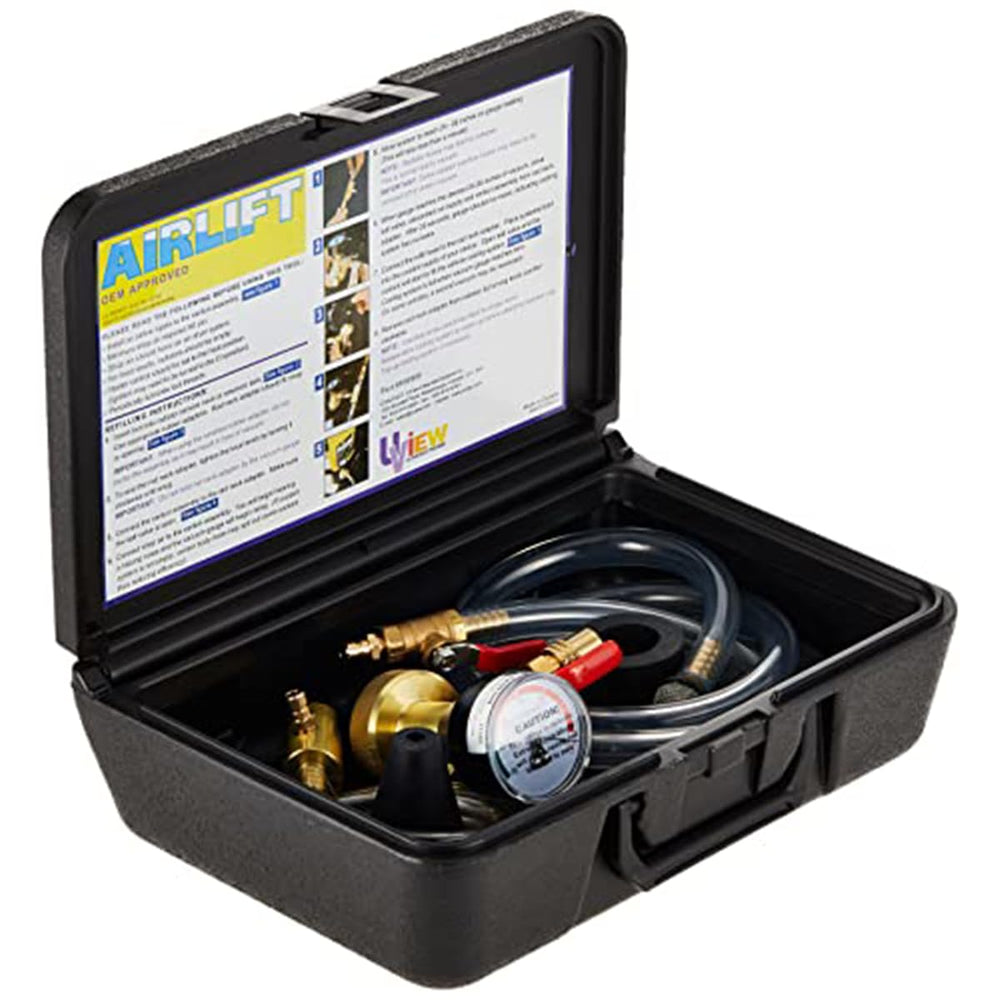 UView in-use garage setup demonstrating fast refill and airlock removal benefit