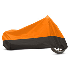 uxcell front view cover on bike showing full protection and security