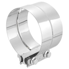 uxcell front view exhaust clamp showing full-band fit and corrosion resistance