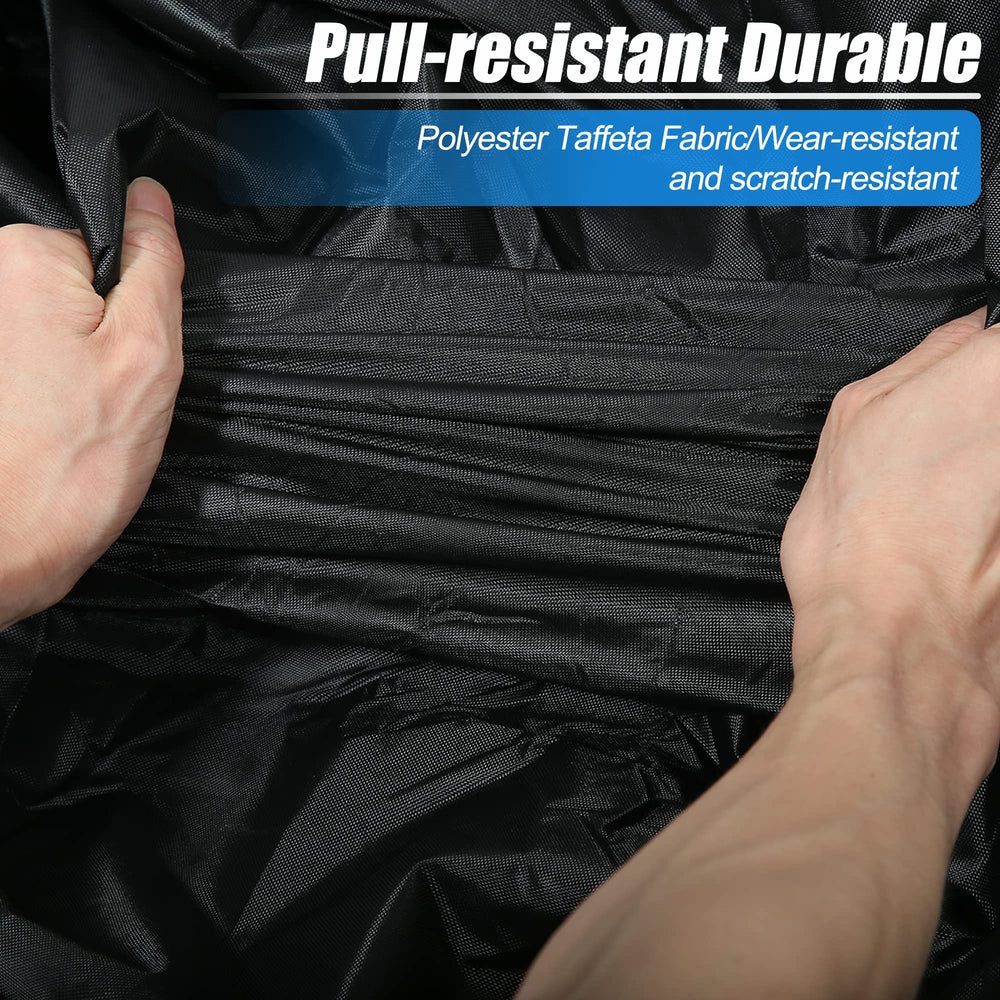 uxcell storage bag open with cover showing portability and tidy storage