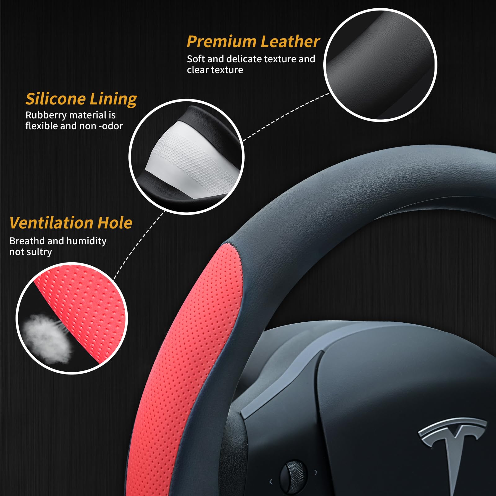 Uxcer cover size comparison with ruler confirming fit for Model 3 and Y