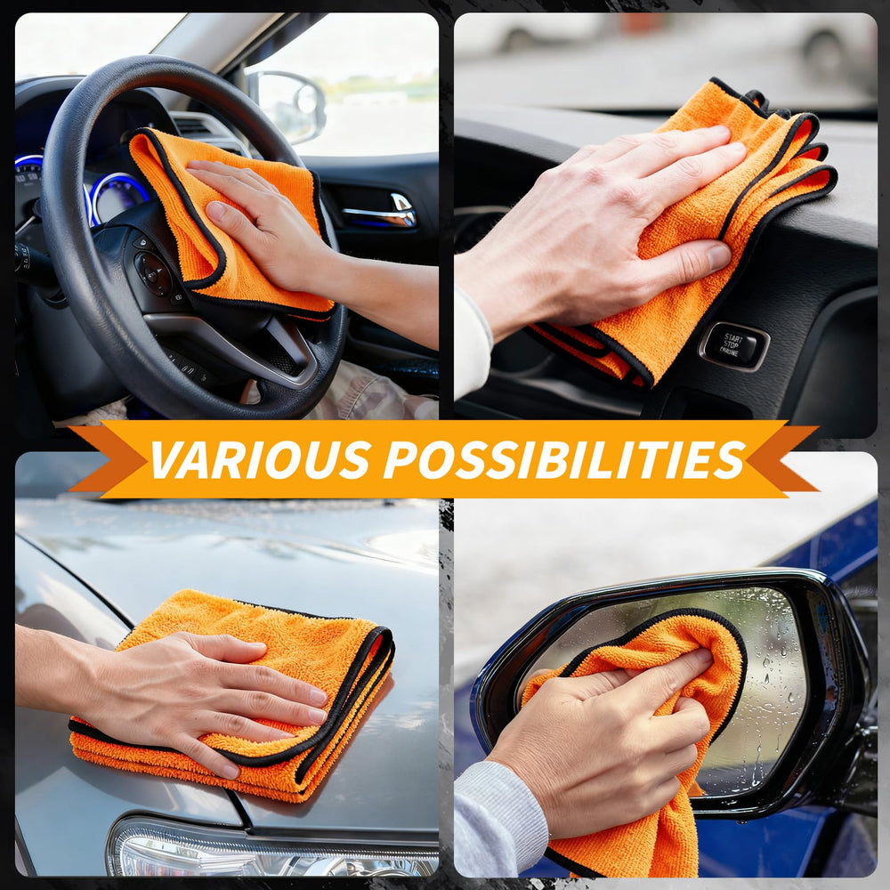 UZLU towel dusting dashboard for lint-free interior cleaning