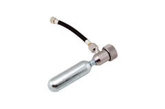 V1 Motor CO2 inflator detail demonstrating fast inflation and portable use