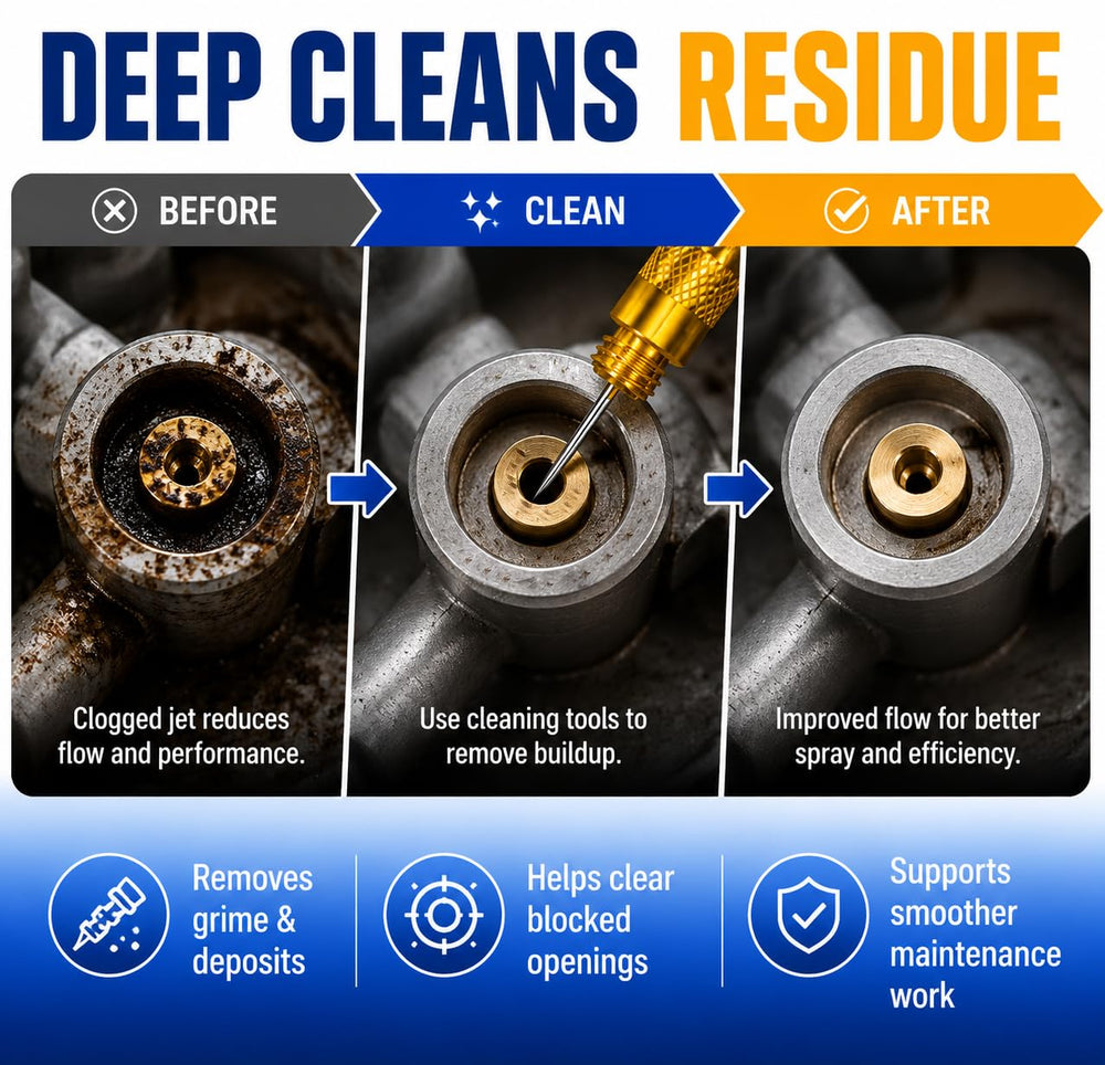 Valchoose stainless steel needles close-up for precise jet clearing benefit