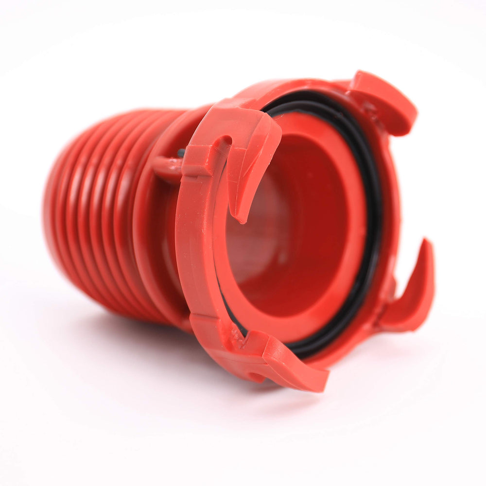 Valterra close-up of self-threading detail offering leak-resistant seal benefits