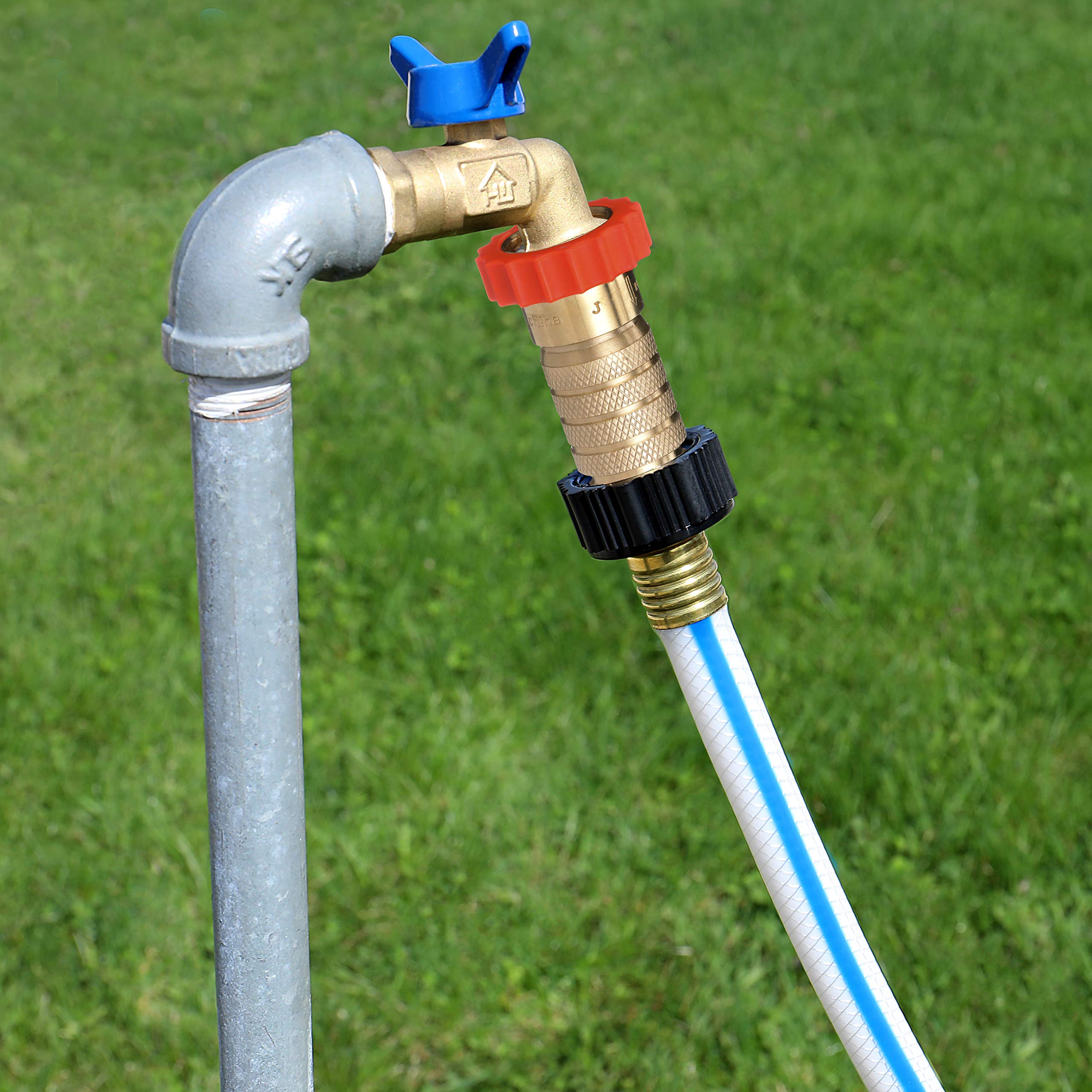 Valterra in RV campsite hookup providing safe water pressure and peace of mind