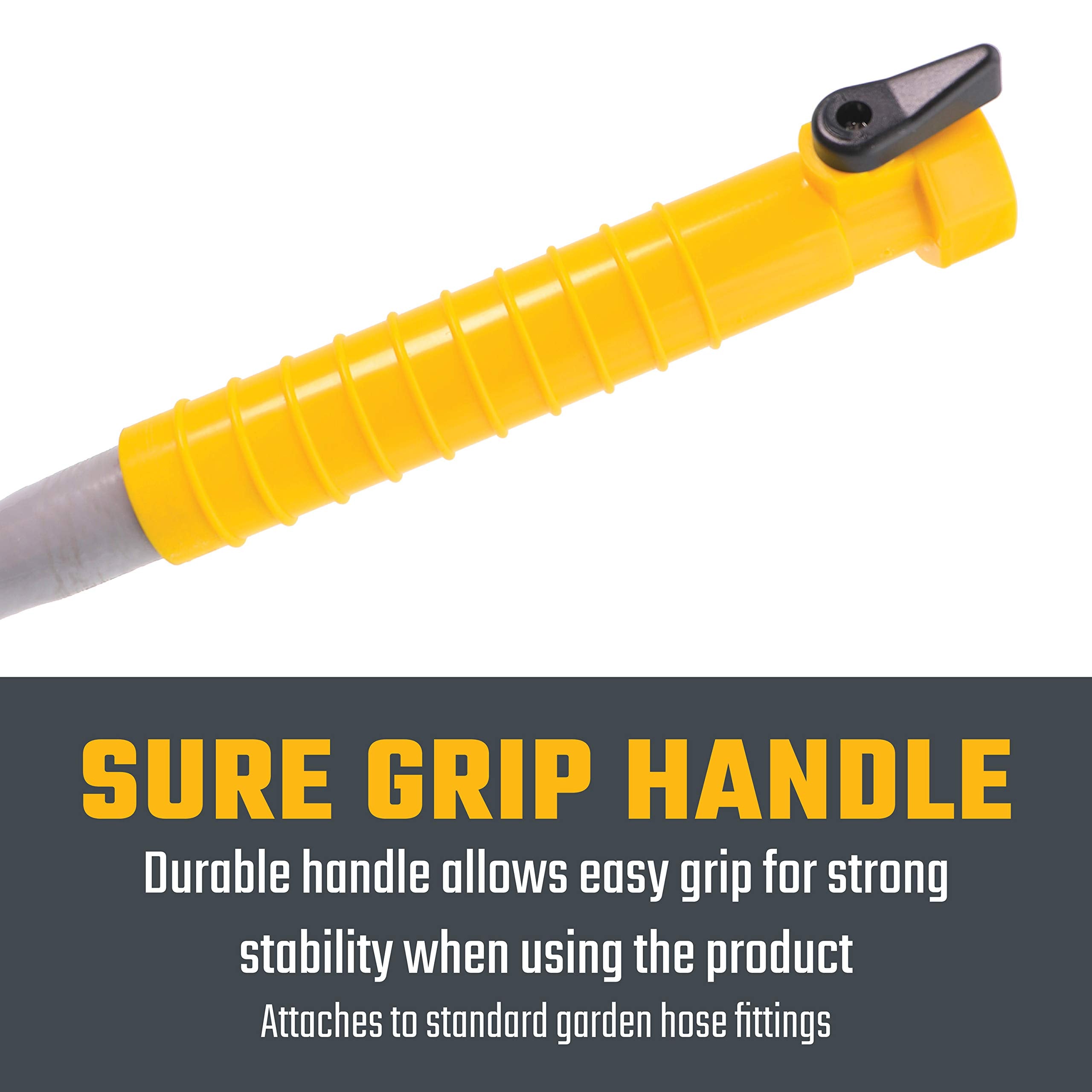 Valterra Master Blaster length shown with ruler, compact and portable